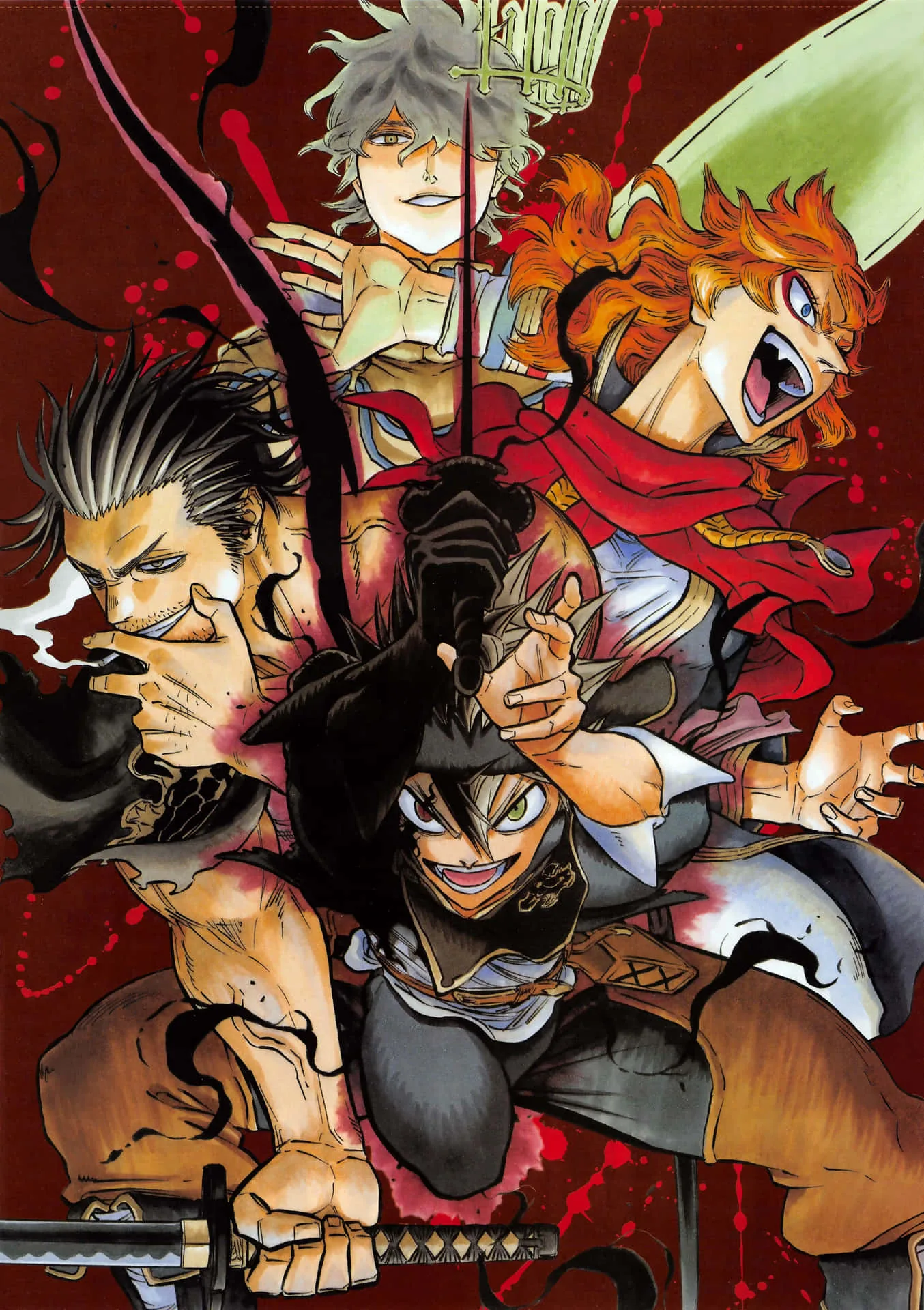 Black Clover Poster Iphone Wallpaper