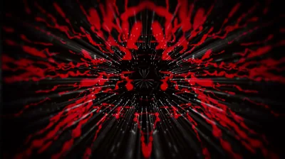 Red Explosion Burst on Black HD Wallpaper
