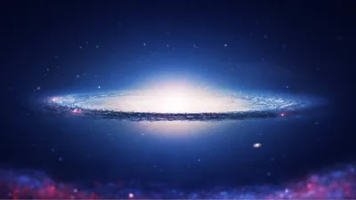 Bright Galaxy With Blue And Black Sky Background HD Galaxy Wallpapers