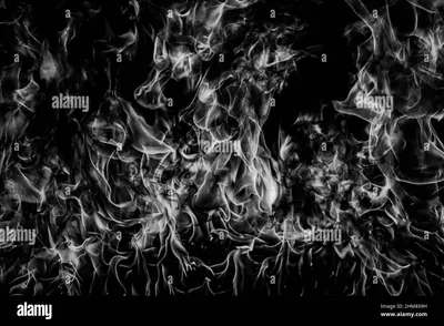 Black Background With Fire