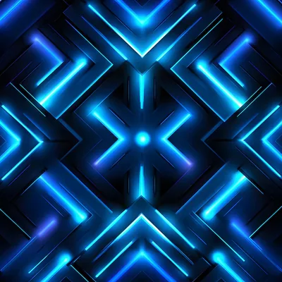 Neon blue black wallpaper HD Wallpaper