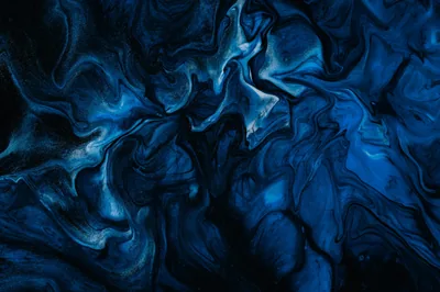 Blue Marble Ink Texture HD Wallpaper
