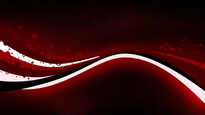 Red and White Wave with Halftone Dots HD Wallpaper