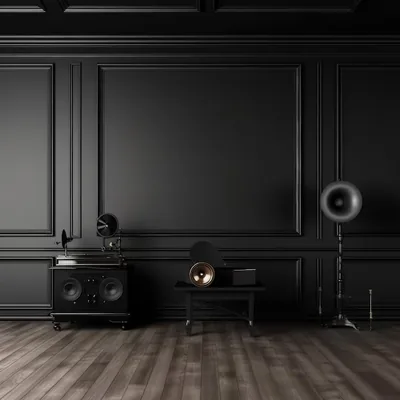 Black Wallpaper Room Pictures