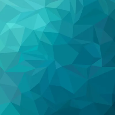 Teal Low-Poly Triangle Pattern HD Wallpaper