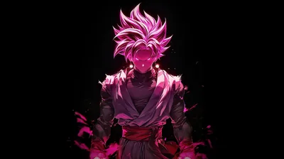 Pink-Lit Warrior on Flat Black HD Wallpaper