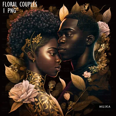 Strong Black Couple Art