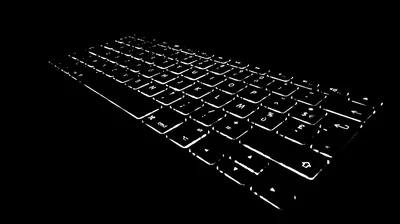 Backlit Keyboard in the Dark HD Wallpaper