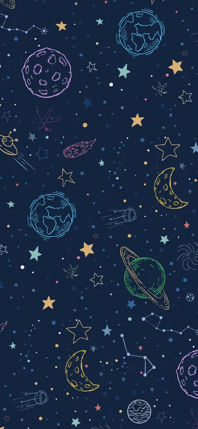 A playful Cute Pattern iPhone Wallpaper