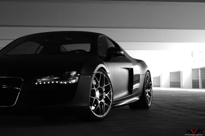 Audi R8 V10 Wallpaper Black
