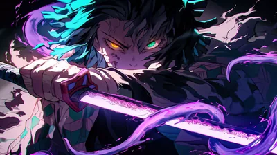 Anime Swordsman with Two Coloured Eyes HD Wallpaper