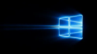 Windows 10 Logo Glowing in Blue HD Wallpaper