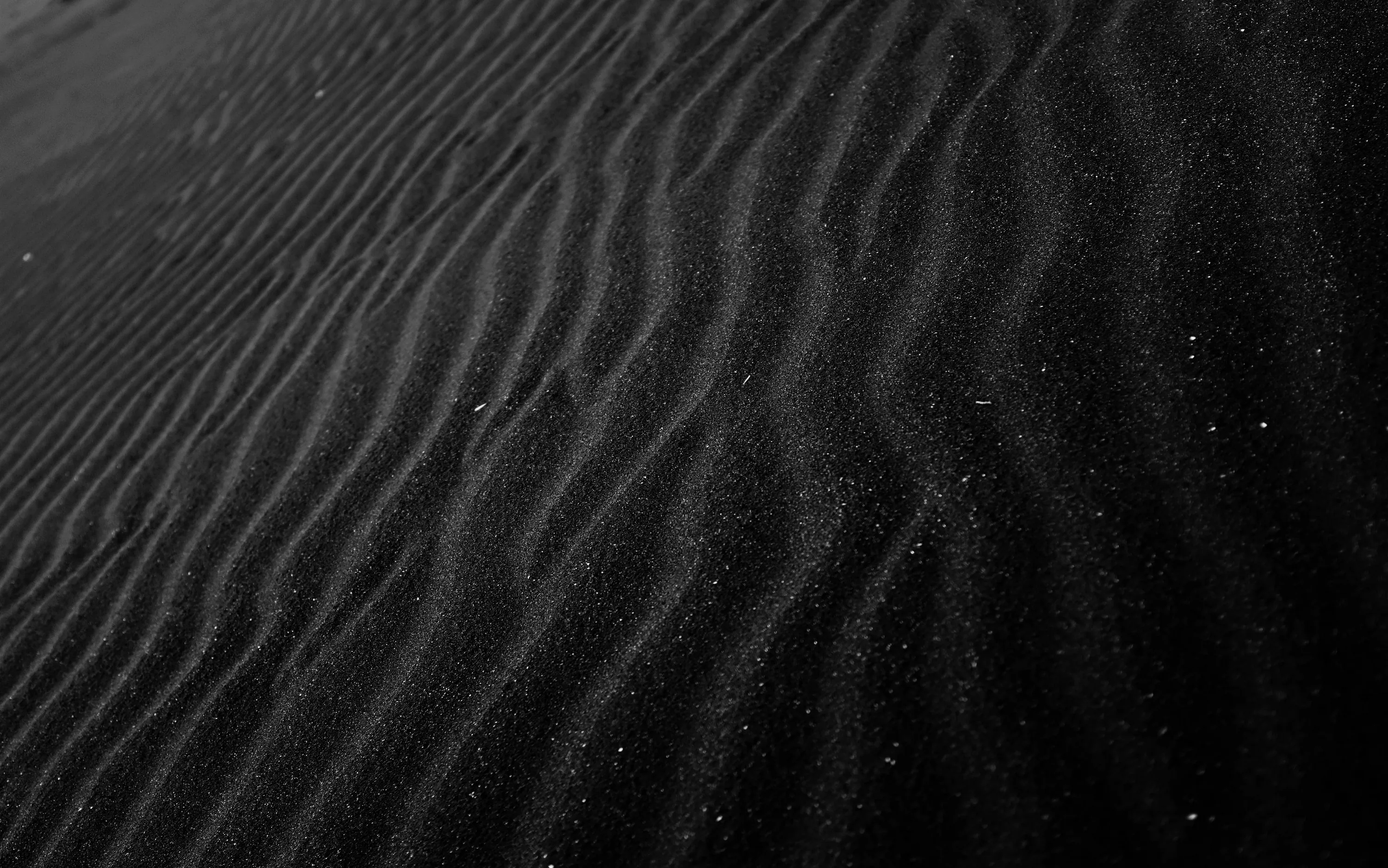wallpaper sand, black, texture, granules, shine 4k