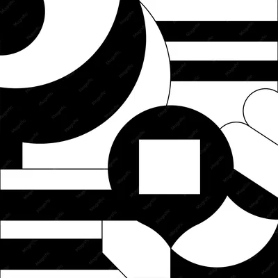 Black White Abstract Wallpaper 4K