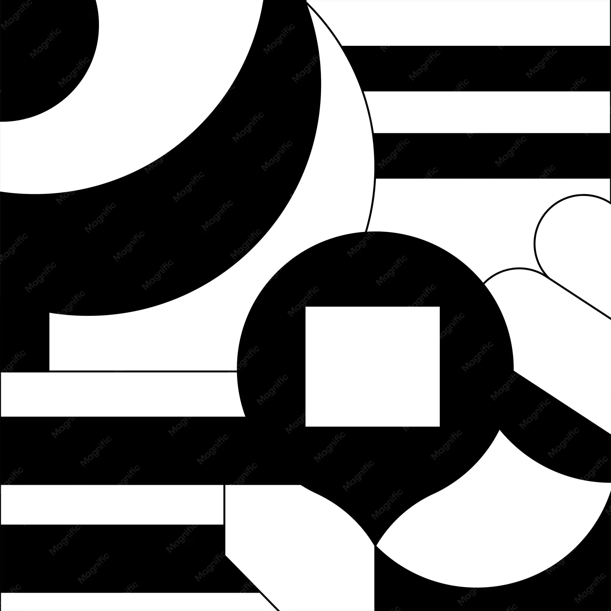 Ultra HD Black White Abstract Wallpaper