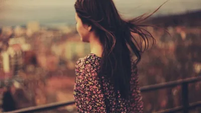 Black Haired Girl Alone Wallpapers