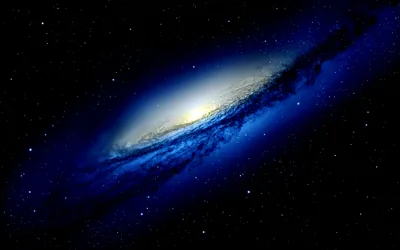Wallpaper space, stars, blue, black, galaxy for mobile and desktop, section, res