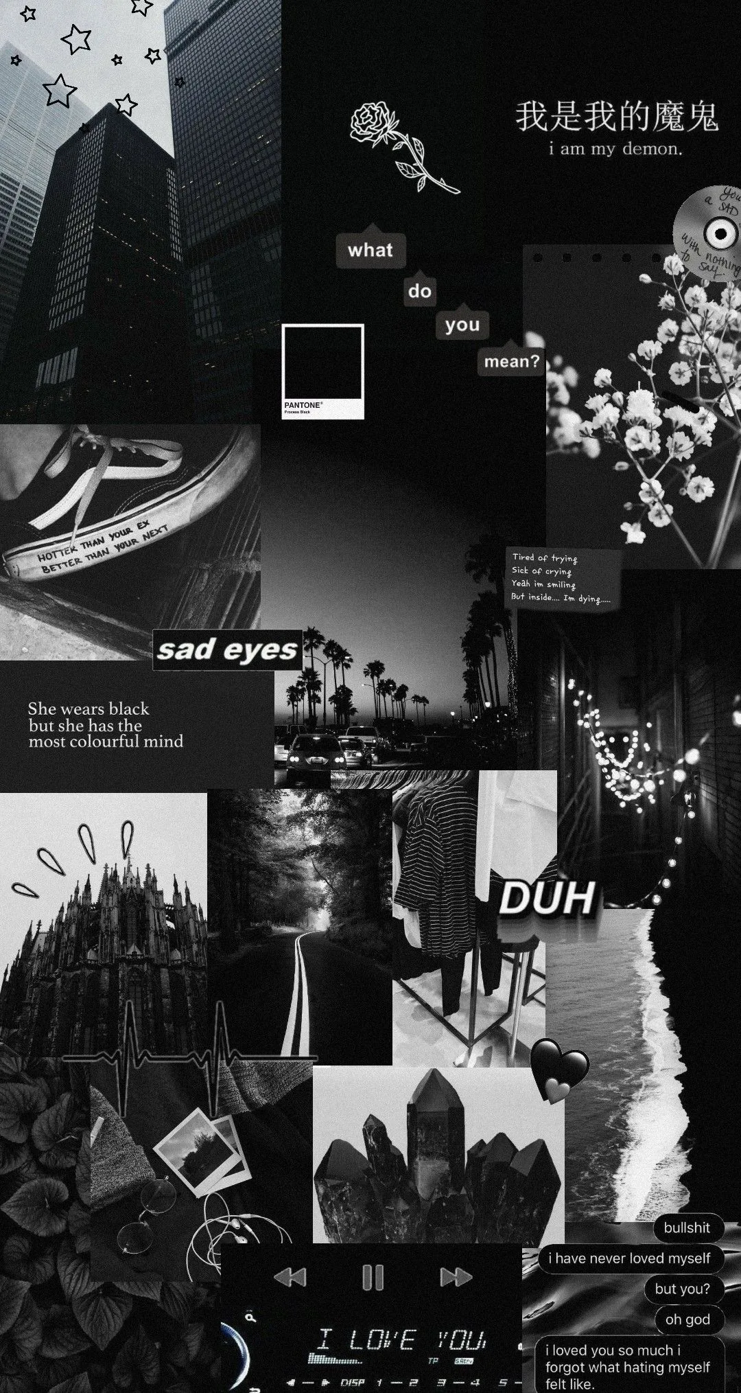 Discover 7 Black Aesthetic Wallpaper and Emo Aesthetic Collage