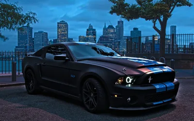 Desktop wallpaper Car, Black Car, Vehicles, Ford, Ford Mustang 4K for PC
