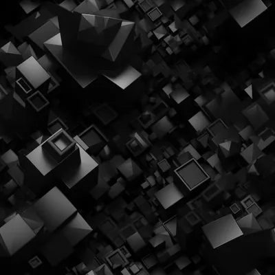 Plain black square wallpaper HD Wallpaper