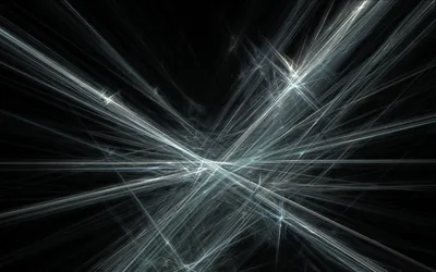 White Light Streaks Crossing on Black HD Wallpaper