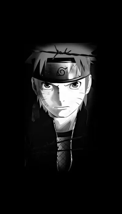 Grey Portrait on a Tall Black Crop HD Phone Wallpaper