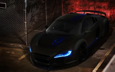 Matte Black Audi R8 Wallpapers