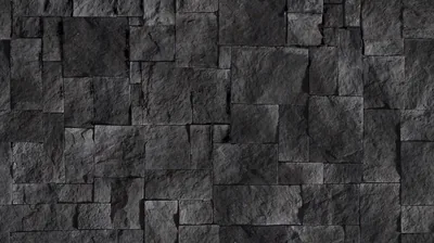 Split Face Stone Wall in Charcoal HD Wallpaper