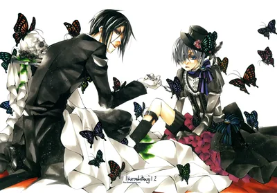 Desktop wallpaper Sebastian Michaelis, Anime, Black Butler, Ciel Phantomhive 4K free