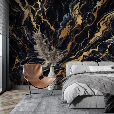 Black And Gold Wallpaper Bedroom Ideas