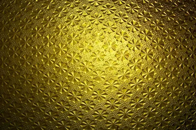 Embossed Gold Floral Pattern HD Wallpaper