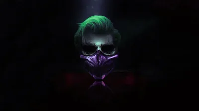 Respirator Mask Joker in Shadow HD Wallpaper