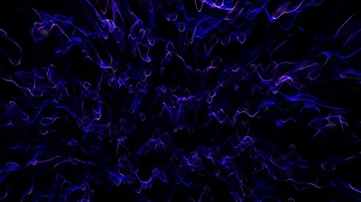 Indigo Smoke Tendrils on Black HD Wallpaper