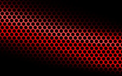 Perforated Red Circle Mesh HD Wallpaper