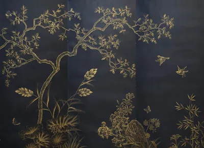 Dark Oriental Wallpaper