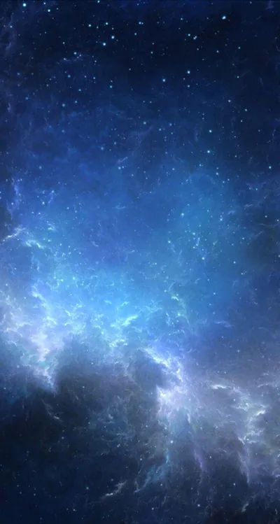 Blue Galaxy Iphone Wallpaper