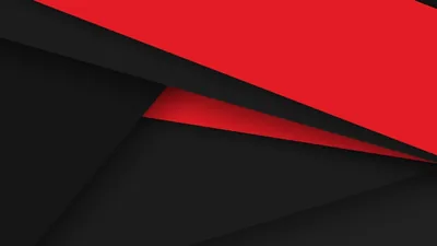 Red and Black Layered Paper Shapes HD Wallpaper