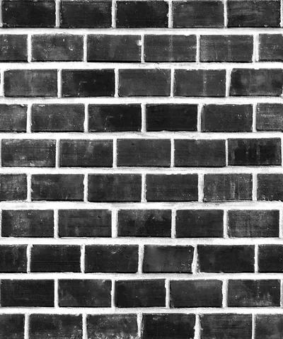 Painted Black Brick Pattern with White Mortar HD Phone Wallpaper