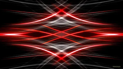 Red and White Light Beams HD Wallpaper