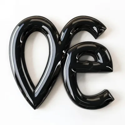 Love logo black design letter symbol heart illustration picture AI