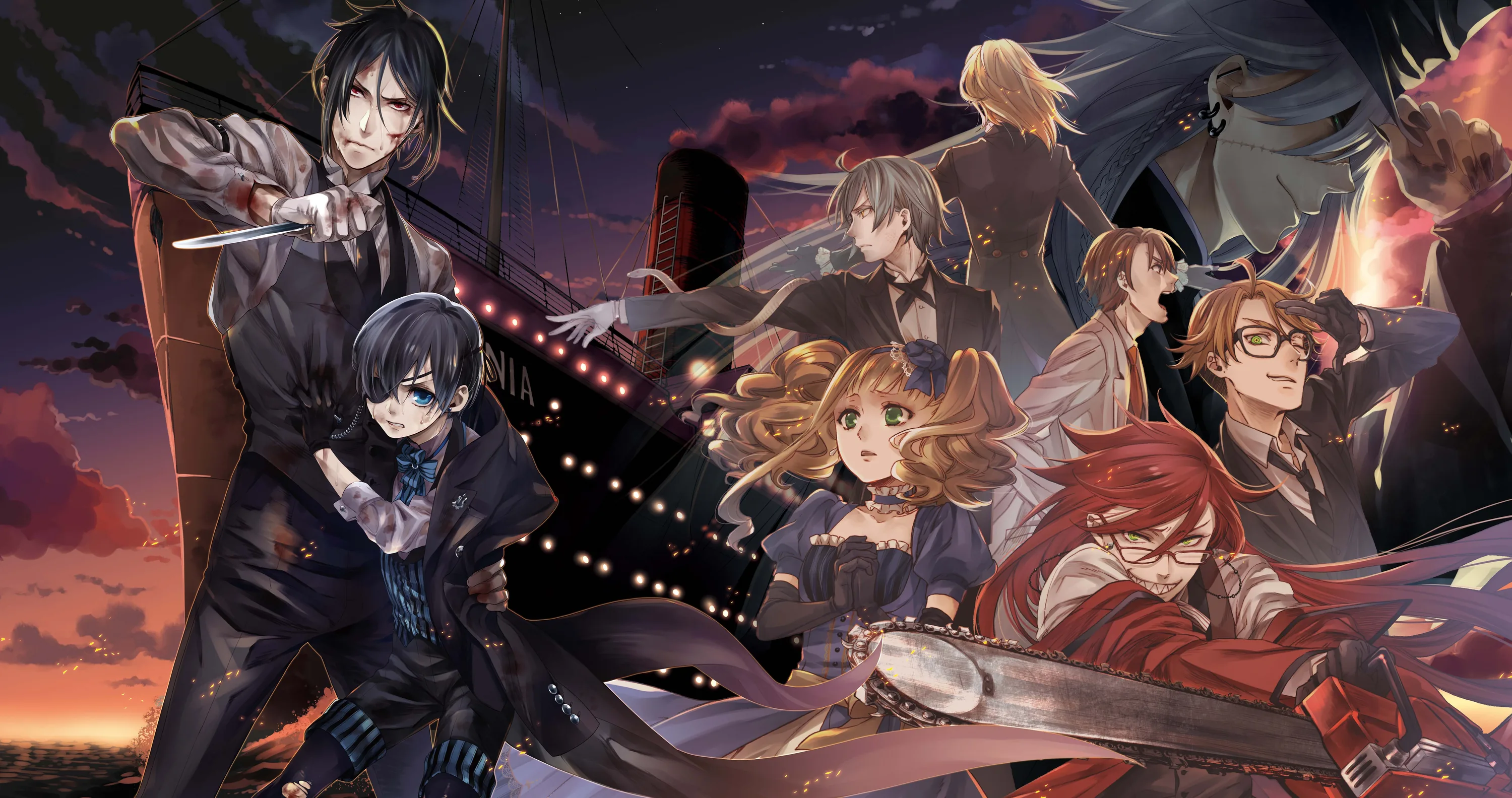Black Theme Anime Backgrounds
