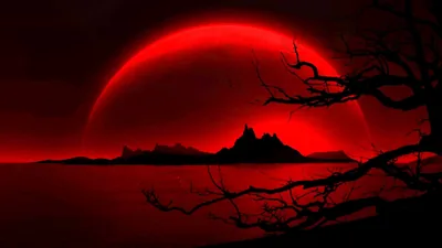 Red 1080p Black Wallpaper