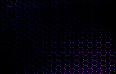 Purple Hexagon Grid on Black HD Wallpaper