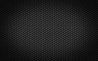 Black Honeycomb Metal Texture HD Wallpaper