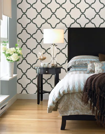 Black And White Wallpaper Bedroom