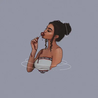 Embracing Her Beauty In Her Black Girl Aesthetic Wallpaper