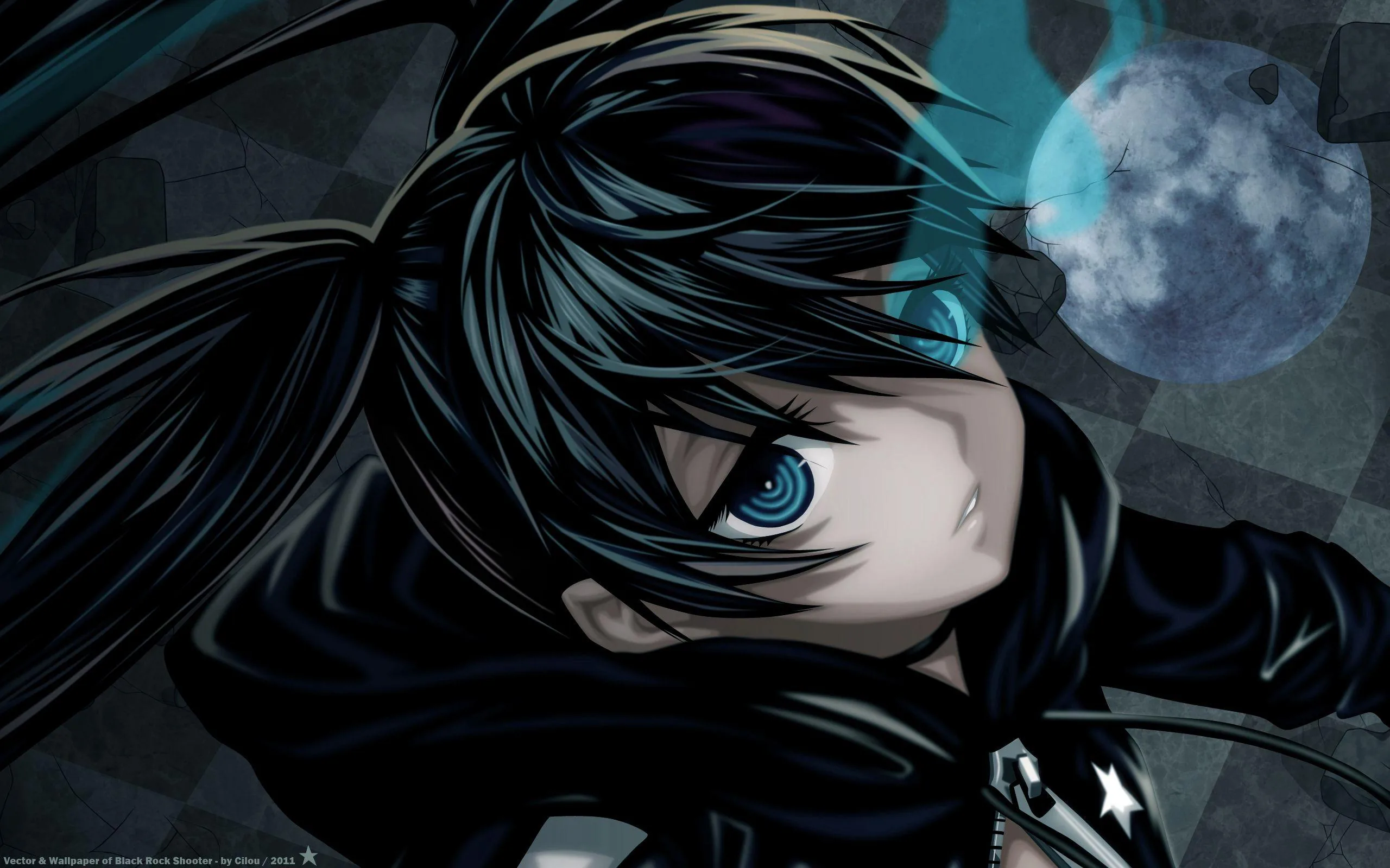 Ultra HD Black Anime Charcter Wallpaper