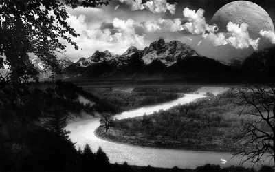 Black And White Landscape Wallpapers