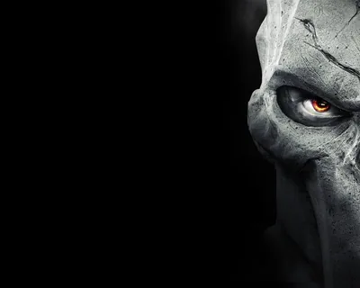 Darksiders Death Mask on Black HD Wallpaper