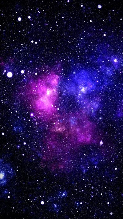 Pink and Purple Galaxy Clouds HD Phone Wallpaper